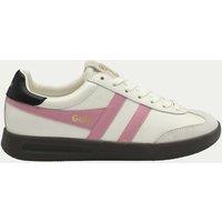 Gola Cyclone Leather Lace Up Trainers White Mix
