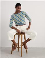 Pure Cotton Striped Slim Fit Top