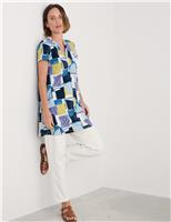 Seasalt Cornwall Cotton Rich Geometric Tunic Multi