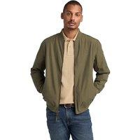Cotton Blend Water Repellent Bomber Jacket