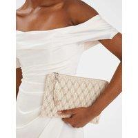 Pure Cotton Beaded Bridal Pouch Purse