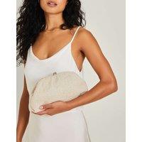 Pearl Beaded Bridal Clutch Bag