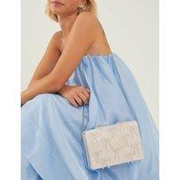 Beaded Pearl Bow Bridal Clutch Bag