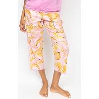 Cotton Rich Banana Cropped Pyjama Bottoms