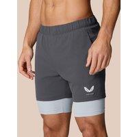 Elasticated Waist Two Layer Sports Shorts