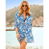 Palm Print Beach Shirt