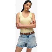 Superdry & Co Pure Cotton Racerback Vest Yellow