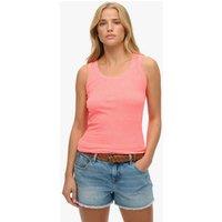 Superdry & Co Pure Cotton Racerback Vest Coral