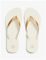 Metallic Flat Flip Flops