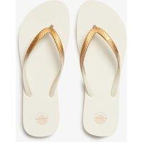 Metallic Flat Flip Flops