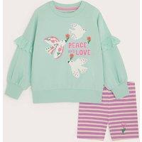 2pc Pure Cotton Slogan Top & Shorts Outfit (3-13 Yrs)