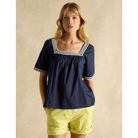 Pure Cotton Square Neck Top