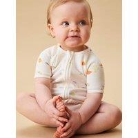 Cotton Blend Fish Sleepsuit (0-24 Mths)