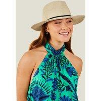 Woven Straw Packable Panama Hat
