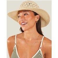 Raffia Wide Brim Floppy Hat
