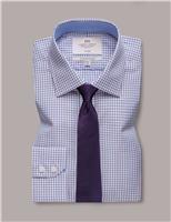 Hawes & Curtis Slim Fit Pure Cotton Check Shirt Pink Mix