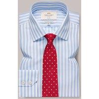 Hawes & Curtis Slim Fit Pure Cotton Striped Shirt Blue Mix