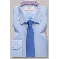 Hawes & Curtis Slim Fit Pure Cotton Twill Shirt Blue