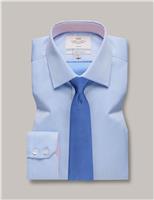 Hawes & Curtis Slim Fit Pure Cotton Twill Shirt Blue