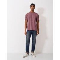Pure Cotton Slub Crew Neck T-Shirt