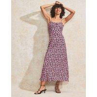 Floral Square Neck Midaxi Slip Dress