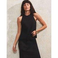 Linen Rich Halter Neck Top