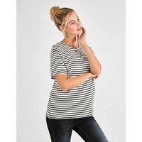 JoJo Maman Bb Maternity Pure Cotton Oversized T-Shirt Black