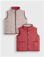 Quilted Reversible Floral Gilet (12 Mths-6 Yrs)