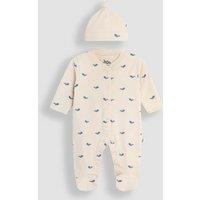 2pc Pure Cotton Sleepsuit And Hat Outfit (0-12 Mths)