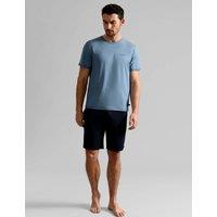 Ted Baker 2 Pack Modal Rich Pyjama Shorts Blue Mix