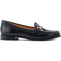 Wide Fit Leather Patent Flat Loafers