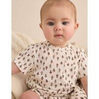 Cotton Rich Hot Air Balloon Print Romper (0-24 Mths)
