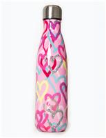 Kids Graffiti Hearts Print Water Bottle