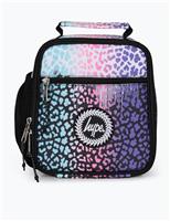 Leopard Print Silver Drips Lunch Bag