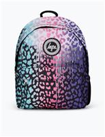 Leopard Print Silver Drips Backpack