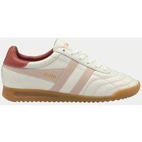 Gola Stadium Leather Colour Block Trainers White Mix
