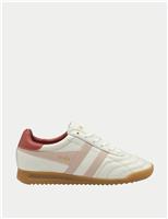 Gola Stadium Leather Colour Block Trainers White Mix