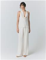 Satin Halter Neck Blouse