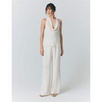 Satin Halter Neck Blouse