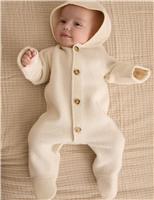 Pure Wool Hooded Pramsuit (0-24 Mths)