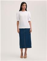 Jersey Puff Sleeve T-Shirt