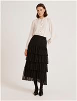Broderie Midaxi Tiered Skirt