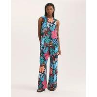 Finery London Floral Top Blue Mix