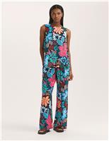 Finery London Floral Top Blue Mix