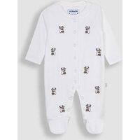 Pure Cotton Panda Embroidered Sleepsuit (0-12 Mths)