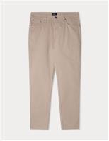 Regular Fit Textured Stretch Trousers