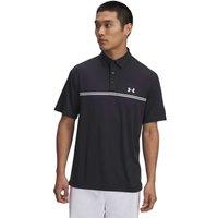 Under Armour Playoff 3.0 Striped Polo Shirt Black