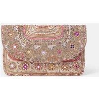 Cotton Rich Embellished Envelope Clutch Bag