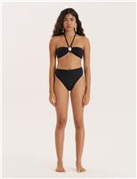 4th & Reckless High Waisted Bikini Bottoms Black