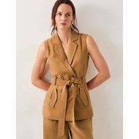 V-Neck Tie Detail Waistcoat
